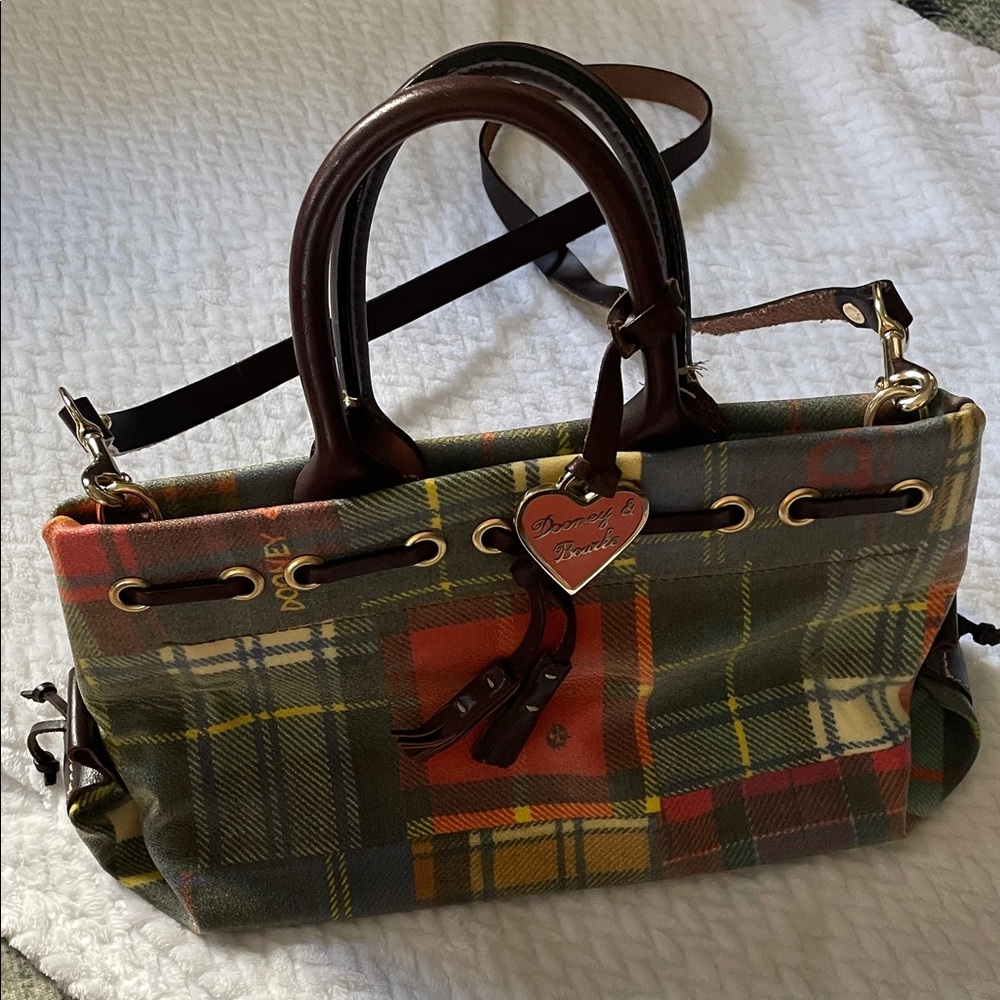 Dooney & Bourke Plaid Satchel - Green, Orange, Brown
Small bag